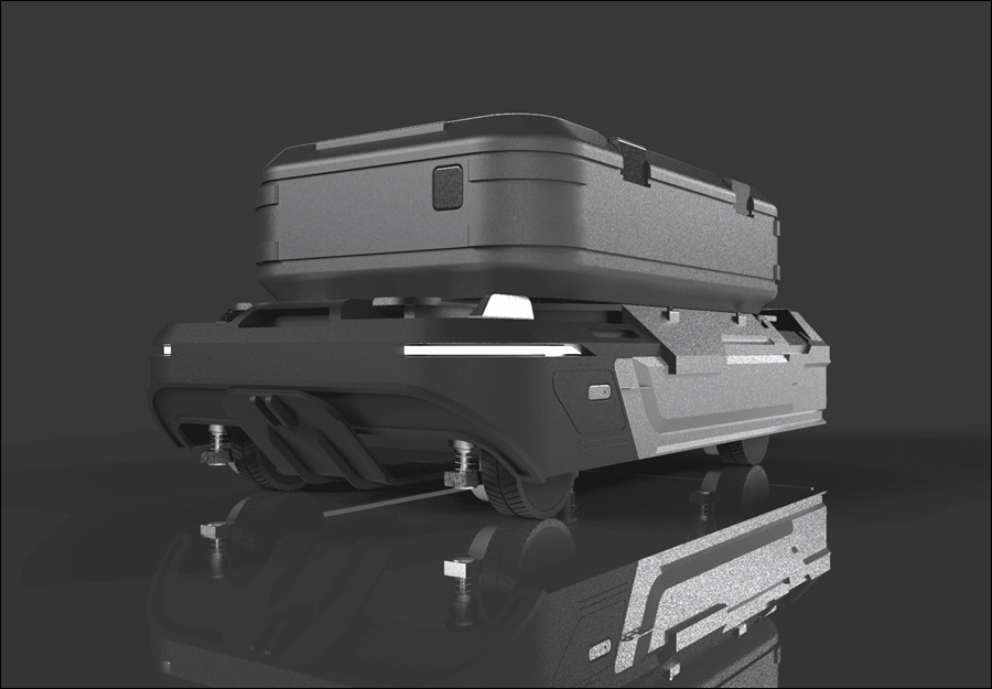 As People Disappear, Autonomous Robots Take Over 6 Unmanned-Transport-Robot-Design